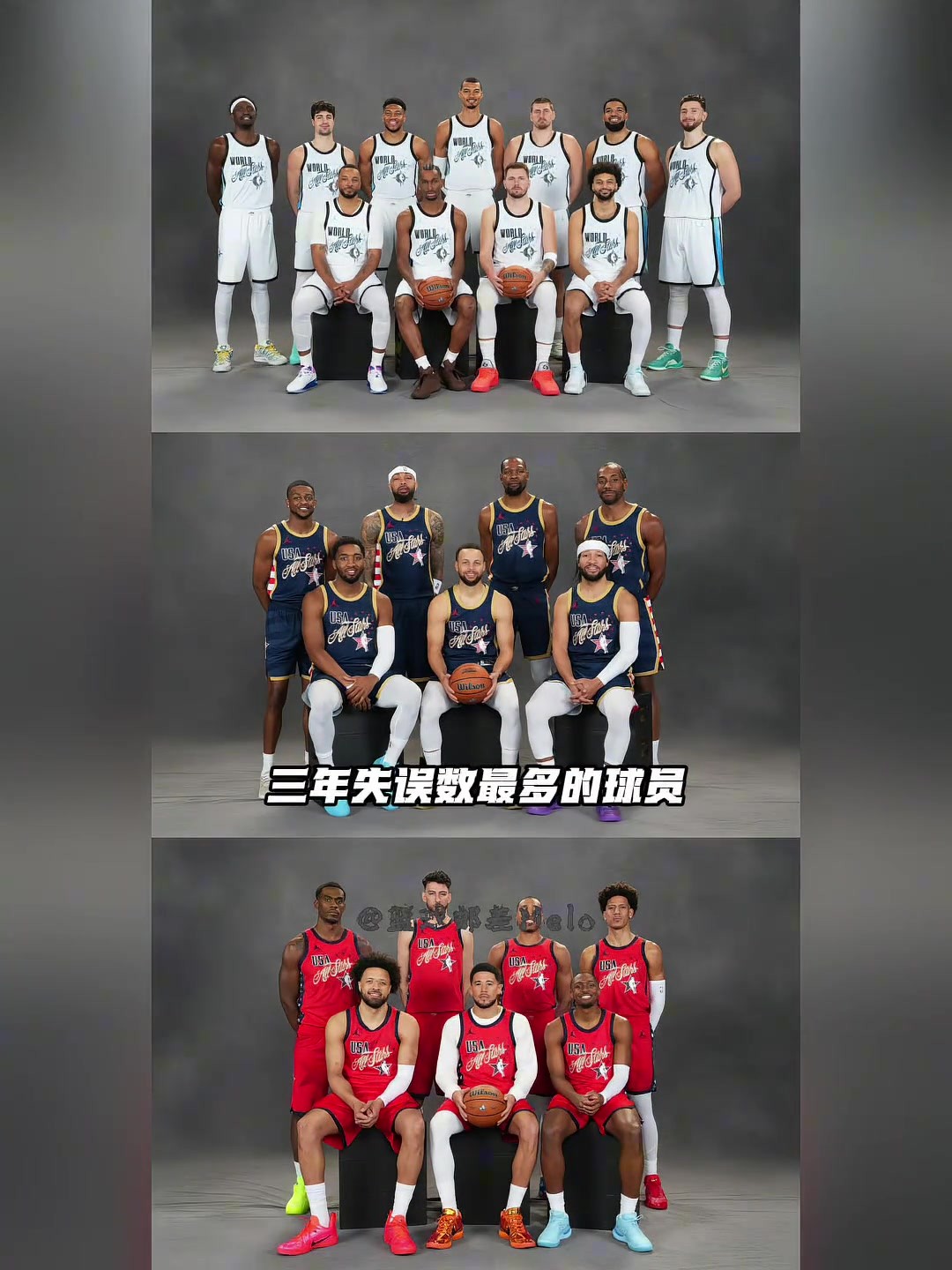 美媒晒过去三个赛季球员失误排名：哈登居首 东契奇&詹姆斯在列